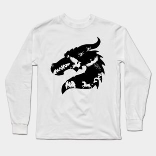 Mythical Creatures In A Dragon Head Long Sleeve T-Shirt
